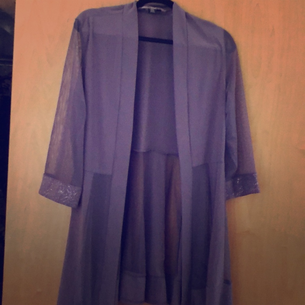 Lavender sheer & sparkly jacket